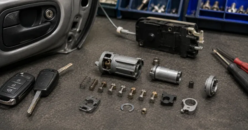 technician testing a car key fob during Car Lock Repair Milton